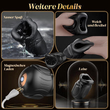 Load image into Gallery viewer, 4-in-1 Mouth-shaped Masturbating for Men, Soft Masturbator Oral Sex Glans Stimulator, Electric Sex Toy for Men, Solo Quiet Pocket Pussy Vibrator with 10 Vibrations &amp; App