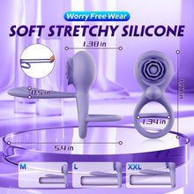 Load image into Gallery viewer, Männlicher Penisring-Vibrator, Sexspielzeug für extremen Sex für Paare mit 9 Vibrationsmodi und Fernbedienung, Cockring-Vibrator Massage Cock Hoden Sexspielzeug für Männer