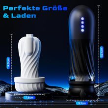 Load image into Gallery viewer, Masturbieren für Männer Elektrischer Masturbator, Sex Spielzeug für die Männer mit 3 Verdrehung &amp; 5 Teleskopfunktion Vibratiosmodi, 3D Realistisch Vagina Heizung Masturbatoren Taschenmuschi Sex Toys