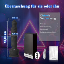 Load image into Gallery viewer, Analplug Sex Spielzeug für die Männer Frauen, Wriggelnde Rotierende Vibrierende Prostata Stimulation Männer Saugnapf mit Fernbedienung, Anal Dildo Vibrator Analvibratoren für Mann Sexspielzeug