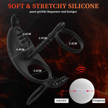 Load image into Gallery viewer, Penisring Vibrator für Männer enis Ring für Paare Extrem,7 Vibrationsmodi Cockring Penistrainer Sexspielzeug für Klitoris für längere Erektion Stimulation Penis Sex Toys penisring mit vibrator