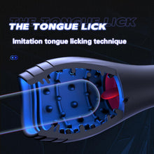 Load image into Gallery viewer, Buntune Elektrischer Cup Masturbator Sexspielzeug für Männer Silikon Penis Trainer Vibrator mit 10 Vibrationsmodi und Zunge Lecken Saugmodi Eichel Stimulator für Herren Taschenmuschi Massagegerät