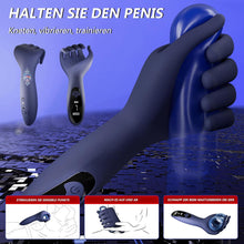 Load image into Gallery viewer, Finger Penis Trainer Vibrator mit 9 Vibrationsmodi,Eichelvibrator Eichel Stimulator Masturbatoren Mann Sexspielzeug für Männer Solo