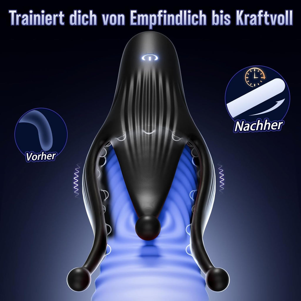 Masturbator Taschenmuschi Upgrade-Größe 10 Zungenmodi Sex Spielzeug für die Männer Paare Extrem Sex Toys für Penis Klitoris Brust Stimulation, Vibratorensets für Männer mit 3D-Partikel Sextoys