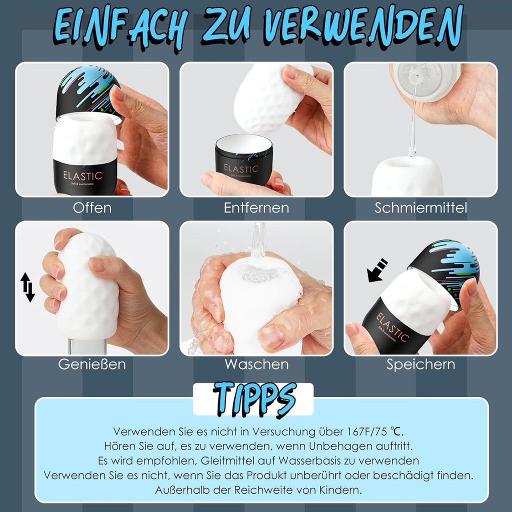 Wiederverwendbare Masturbationshilfe Masturbieren für Männer Sex Spielzeug für die Männer Masturbator Cup Sex Spielzeug Masturbatoren Taschenmuschi 3D Realistisch Pocket Pussy Blowjob Penis Sex Toys