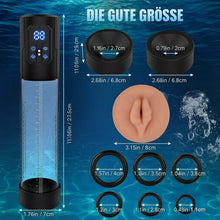 Load image into Gallery viewer, Penispumpe, Sexspielzeug für Männer, Masturbator – Sexspielzeug für die männliche Masturbation, Vakuumpumpe mit 4 Saugmodi, Sexspielzeug für Erwachsene mit Penisring und realistischer Vagina