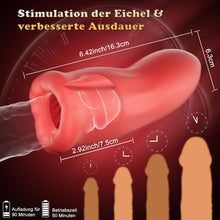 Load image into Gallery viewer, Masturbieren Sex Spielzeug für die Männer - Handfrei Masturbator Cup Mann Blowjob Taschenmuschi, APP Steuerung Silikon Sexspielzeug Elektrisch mit 9 Zungenvibrations- &amp; 3 Saugmodi,Men Solo Vagina Toy