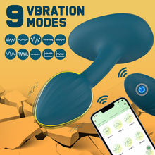 Load image into Gallery viewer, Analvibratoren für Mann Analplug mit APP-Steuerung und Fernbedienung Anfänger mit 10 Intensive Vibrationen Wiederaufladbarer Silikon Anus Vibration Prostata Massagegerät