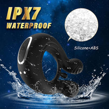 Load image into Gallery viewer, Vibrator mit APP-Steuerung Silikon Cockring für Penis/Hoden Stimulation, 3 IN 1 MULTIFUNKTIONALES DESIGN, 9 Vibrationsmodi, Wasserdichter Hodenringe Paarvibrator Sexspielzeug für Männer