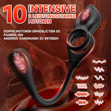 Load image into Gallery viewer, Eieffncie Penisring Sex spielzeug für Paare Extrem Sex,Dual Penis Ring Erotik Sex Spielzeug für die Männer,Sexspielzeug für Klitoris 10 Vibrationsmodi,Prostata Stimulation Männer mit Fernbedienung