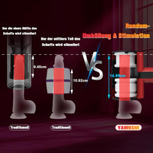 Load image into Gallery viewer, Masturbieren für Männer Elektrisch, Doppelhülle mit Stoß Rotation Vibration Sex Spielzeug für die Männer, Blowjob Taschenmuschi Sexmaschine Masturbator Realistisch