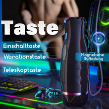 Load image into Gallery viewer, Elektrischer Masturbator mit 7Modi Teleskop &amp; Vibrieren Sex spielzeug für die Männer, Realistischer Penis Stimulator für Männer, Masturbieren für Männer, 3D Realistische Vagina Sexspielzeug