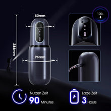 Load image into Gallery viewer, Masturbieren für Männer Elektrisch, Sex Spielzeug für Die Männer mit 5 Teleskop Rotation &amp; 5 Saugmodi, Stufenloses Getriebe CVT Taschenmuschi Masturbator Penis Masturbatore