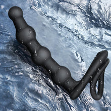 Load image into Gallery viewer, Penisring Anal Vibrator mit Fernbedienung Silikon Cockring Analkugeln 10 Vibrationsmodi Penis Ring Stimulator Anal Dildo Butt Plug Extreme Sexspielzeuge für Männer Frauen und Paare