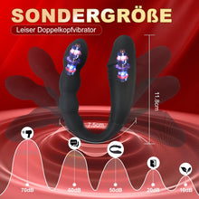 Load image into Gallery viewer, Doppeldildos Dildo Anal Vibrator Klitorisstimulator G-punkt Vagina Klitoris Anal Massage Drahtlose Steuerung Dildo Doppel Headed Vibratoren U-förmigen Sex spielzeug für Frauen Lesben Paar