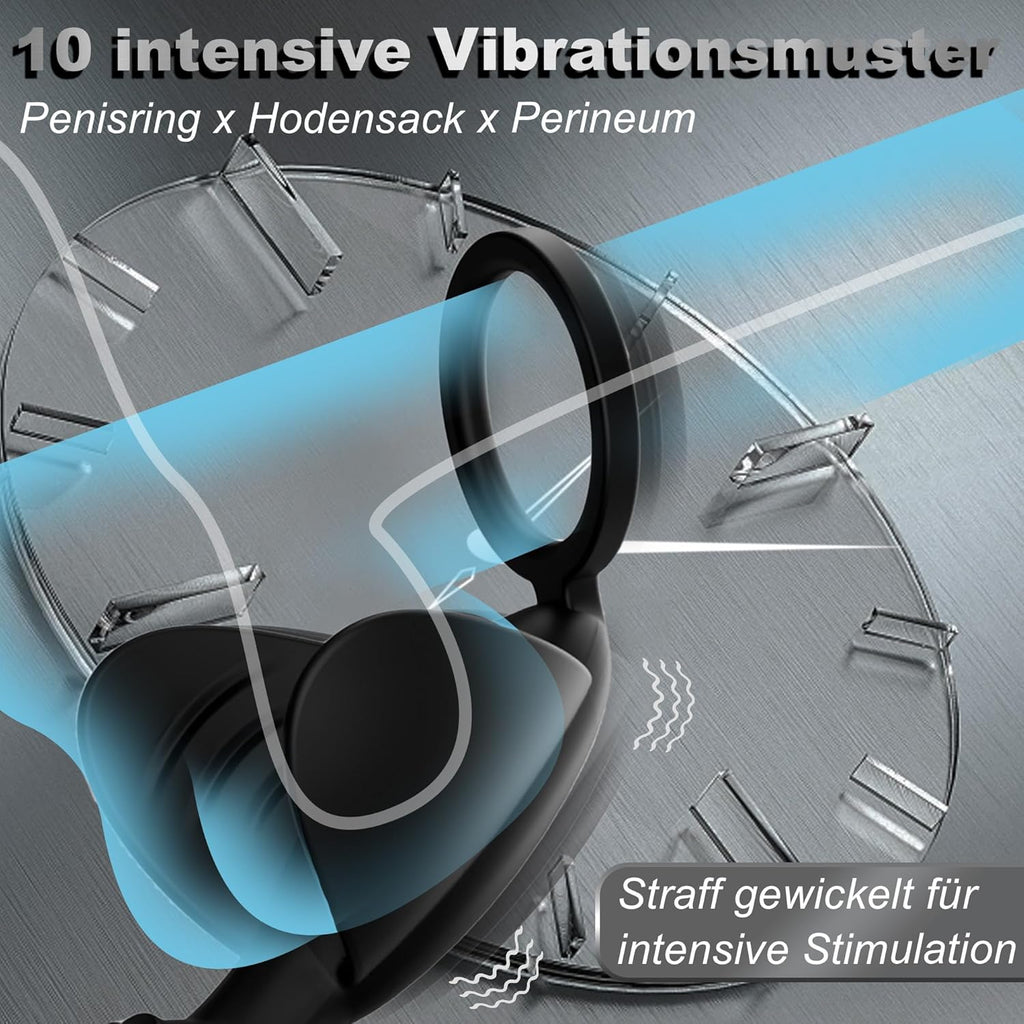 Analvibratoren für Mann Vibratorensets für Männer, Prostata Stimulation Männer mit 10 Schnapp- und Vibrationsmodi Anal Vibrator Analplug für Männer Sex Spielzeug für die Männer Sex Toyset für Man