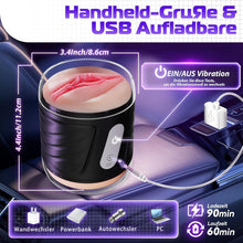 Load image into Gallery viewer, Masturbator Sweetdira Masturbieren für Männer, Realistisch Masturbatoren Vagina Anal Sex Spielzeug für die Männer Taschenmuschi 10 Vibrationen, Vibratorensets für Männer Sexspielzeug Solo, Sex Toy