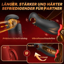 Load image into Gallery viewer, Masturbieren für Männer Dual-End Beads Stimulation 9 Vibration, Sex Spielzeug für die Männer Masturbator Penis Vibrator 4 Wellensaugen, Sex Toyset für Man mit Manuelles Trainer App Control Contitop