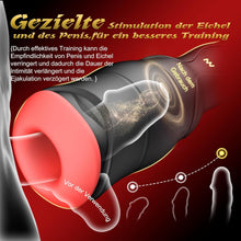 Load image into Gallery viewer, Elektrischer Masturbator für Männer Solo Multifunktionales Sexspielzeug mit 10 Vibrationsmodi &amp; 5 Druckmodi IPX6 Wasserdicht Silikon Taschenmuschi 3D Stimulation Masturbatoren USB-Aufladung