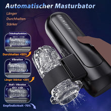 Load image into Gallery viewer, Masturbieren für Männer, Elektrischer Masturbator Sex Spielzeug für die Männer mit 6 Teleskopfunktion und 5 Einstellbaren Geschwindigkeiten 10 Vibrations Masturbatoren Sexspielzeug