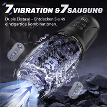 Load image into Gallery viewer, Elektrischer Masturbator Masturbieren für Männer, 7 Vibration 7 Saugmodi Sex Spielzeug für die Männer, Realistische Taschenmuschi Sexspielzeug mit Doppel-Starkmotor, Penispumpe Masturbatoren Sex Toys