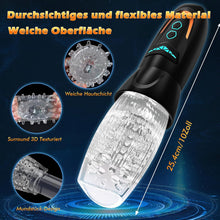 Load image into Gallery viewer, SENSIVO Masturbator Sex Spielzeug für die Männer mit 10 Vibrations &amp; 8 Stoß und Rotationsmustern, 3 in 1 Sexspielzeug Masturbieren für Männer Elektrisch, Taschenmuschi Vibratorensets für Männer
