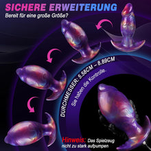 Load image into Gallery viewer, Aufblasbar Analplug Anal Dildo Butt Plug mit Pumpe BDSM Extrem Inflatable Anal Plug Analdildo Analtoy Analdehner Monster Dildo XXL Silikon Groß Dick für Männer Frauen
