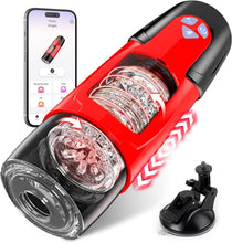 Load image into Gallery viewer, Elektrischer Masturbator Mann Handfrei Cup mit 7 Modi Teleskop und Rotation