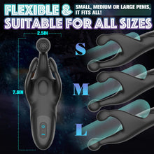 Load image into Gallery viewer, Penisvibrator mit Klopf- und Vibrationsfunktion