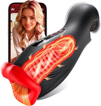 Load image into Gallery viewer, Masturbieren für Männer Dual-End Beads Stimulation 9 Vibration, Sex Spielzeug für die Männer Masturbator Penis Vibrator 4 Wellensaugen, Sex Toyset für Man mit Manuelles Trainer App Control Contitop