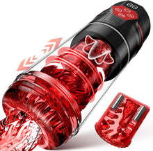 Load image into Gallery viewer, Elektrischer Masturbator Sex Spielzeug für die Männer,Masturbieren für Männer mit 7 Modi Saugen &amp; Vibrieren &amp; Schieben &amp; Rotieren,Taschenmuschi Realistisch Stimulator 3D Realistischer Vagina,Sex Toy