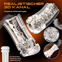Load image into Gallery viewer, Masturbieren FüR MäNner - Masturbatoren FüR Die MäNner Mit 5 Saugmodus Und 10 Vibrationsmodi, Taschenmuschi FüR Die MäNner 3d Realistische Vagina Heizung