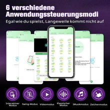 Load image into Gallery viewer, Penisring Vibrator für Paare Cock Ringe mit 9 Vibrationsmodi für die gleichzeitige Stimulation von Klitoris und Hoden Dual Cockring Massagegerät Silikon Sexspielzeug für Männer und Frauen