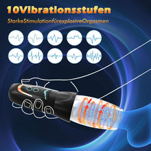 Load image into Gallery viewer, SENSIVO Masturbator Sex Spielzeug für die Männer mit 10 Vibrations &amp; 8 Stoß und Rotationsmustern, 3 in 1 Sexspielzeug Masturbieren für Männer Elektrisch, Taschenmuschi Vibratorensets für Männer