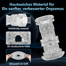 Load image into Gallery viewer, Elektrische Cup-masturbatoren mit 9 Teleskopfunktion undVibrationen, Sex Spielzeug für die Männer Masturbieren für Männer, Masturbatoren Taschenmuschi Penis Sexspielzeug, Männer Sex Sexspielzeug