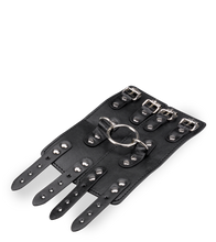 Load image into Gallery viewer, BDSM-Fesseln aus schwarzem Kunstleder