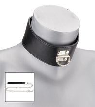 Load image into Gallery viewer, BDSM-Halsband mit Schloss und Leine